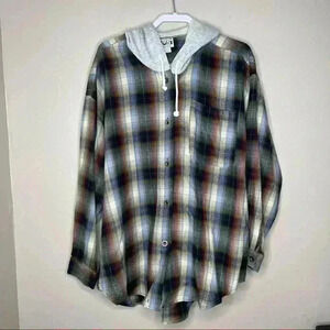 VTG Dori Made In USA Plaid Oversized Sweater Sz Large